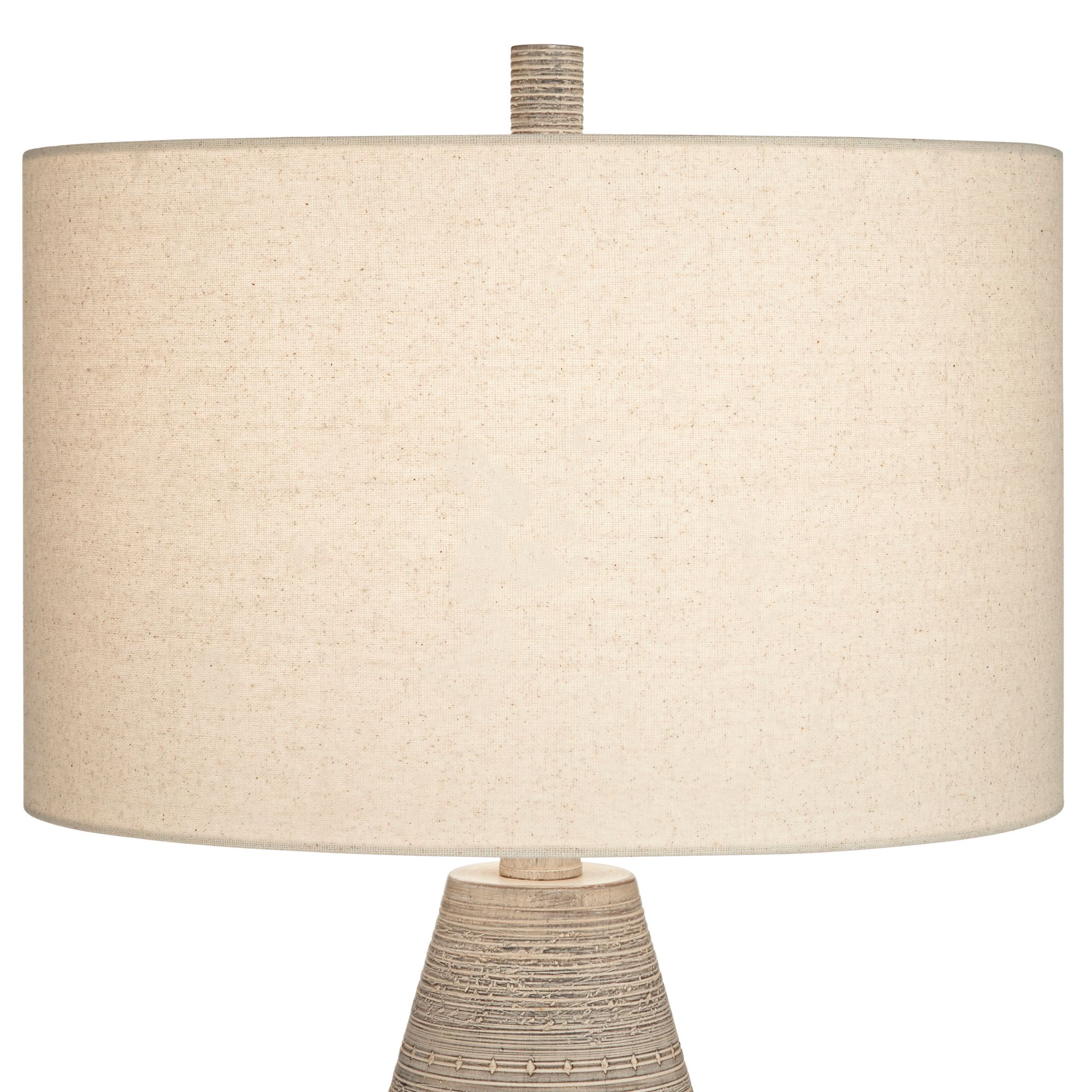 Image 4 Possini Euro Julio 30" Natural Gray Modern Vase Table Lamps Set of 2 more views
