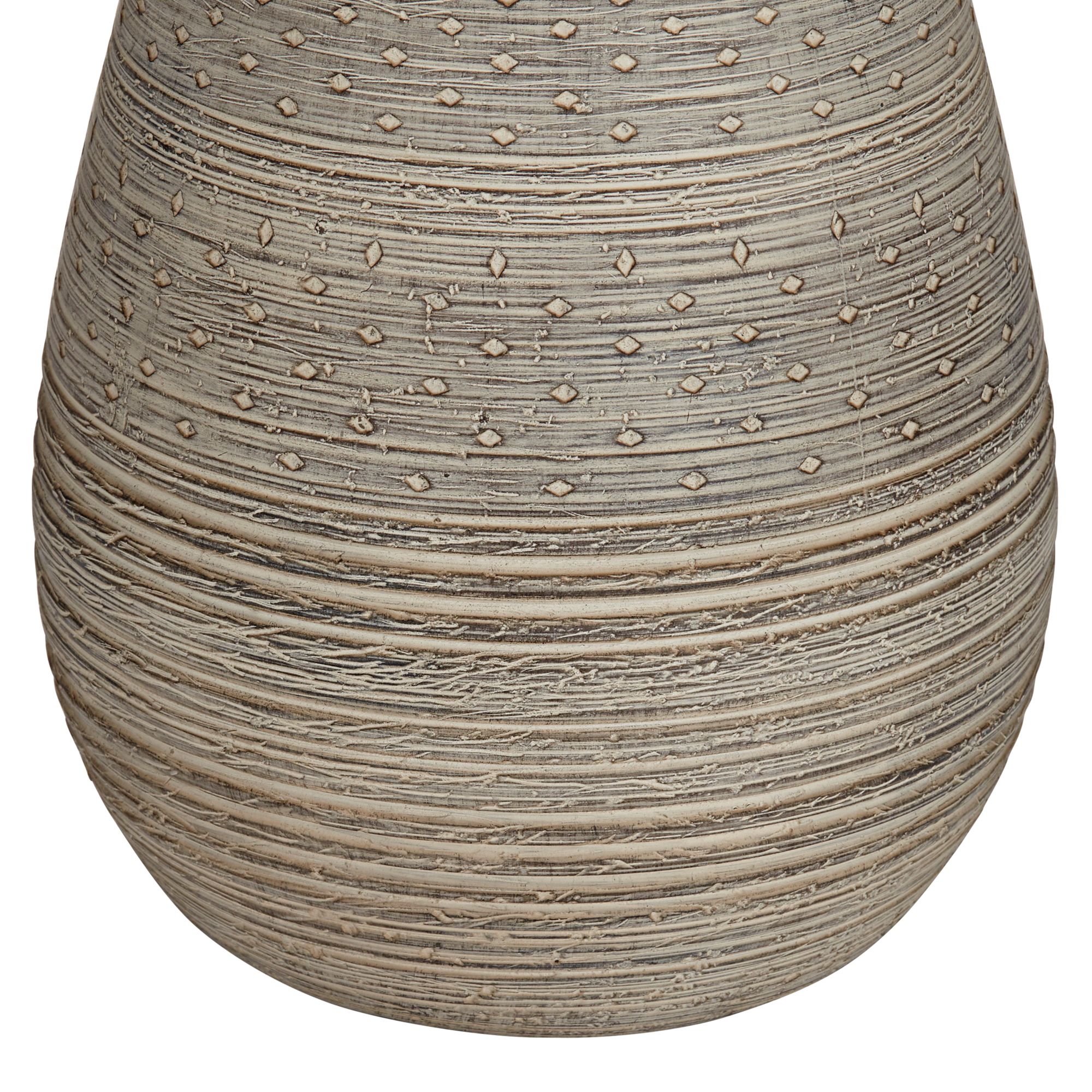 Image 6 Possini Euro Julio 30" Natural Gray Modern Vase Table Lamps Set of 2 more views