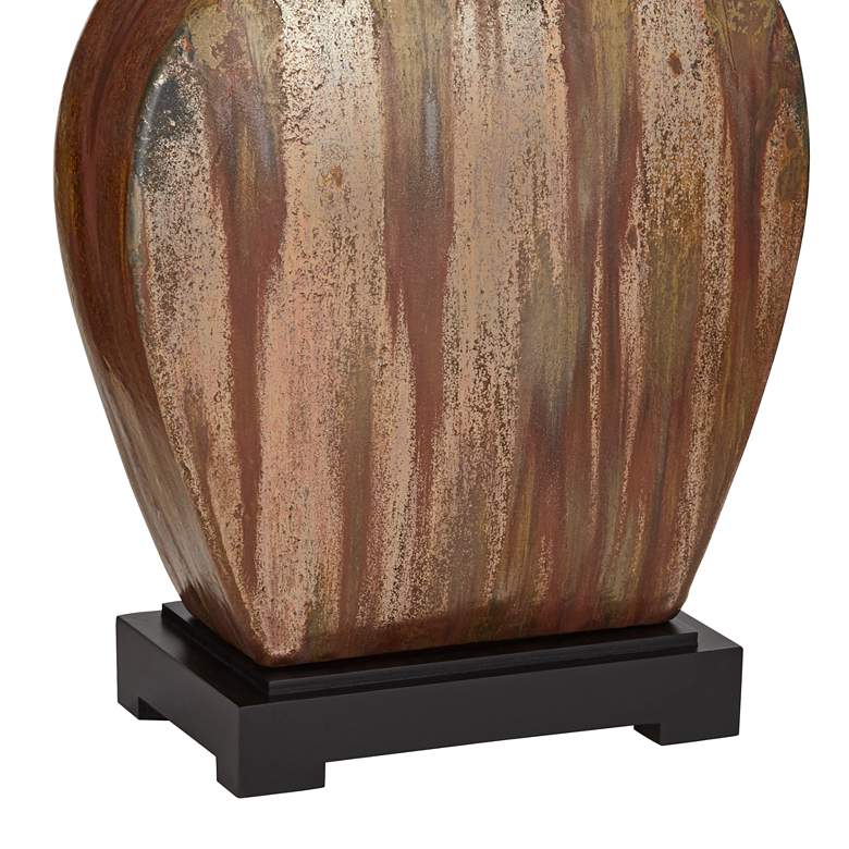 Image 7 Possini Euro Julius 27" Copper Drip Ceramic Table Lamp with USB Dimmer more views