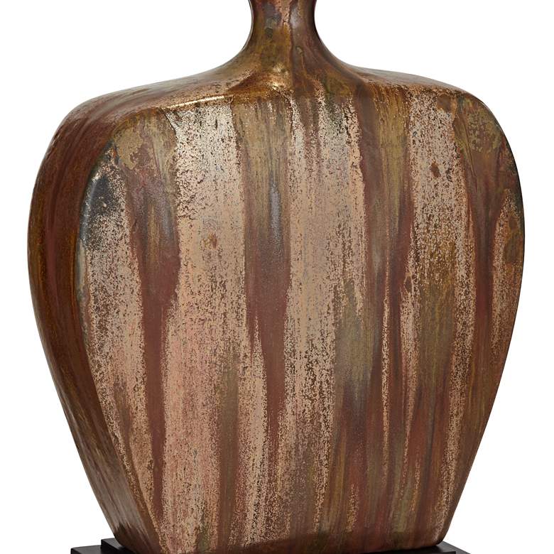 Image 6 Possini Euro Julius 27" Copper Drip Finish Modern Ceramic Table Lamp more views