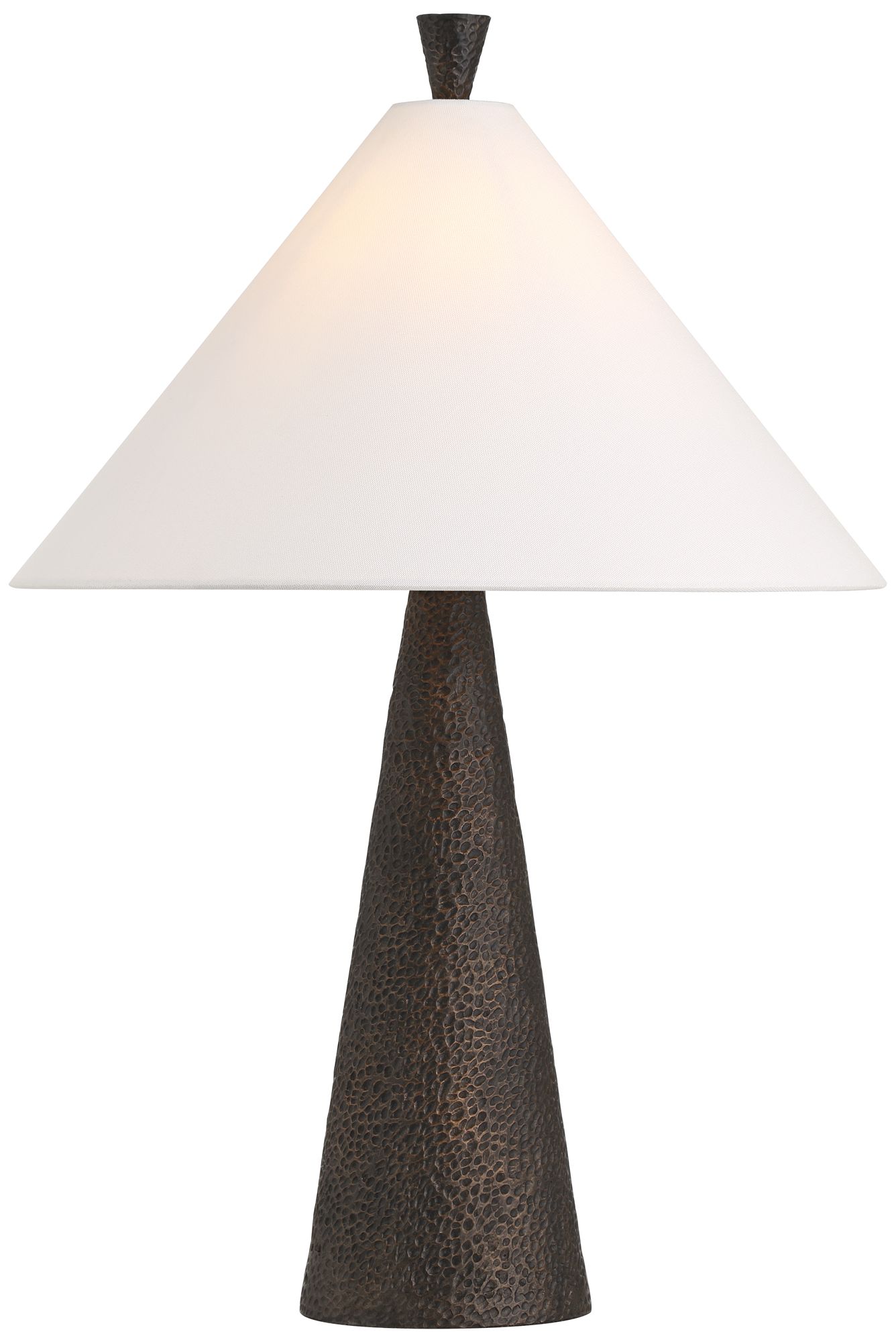 Image 2 Possini Euro June 27" High Modern Black Cone Table Lamp