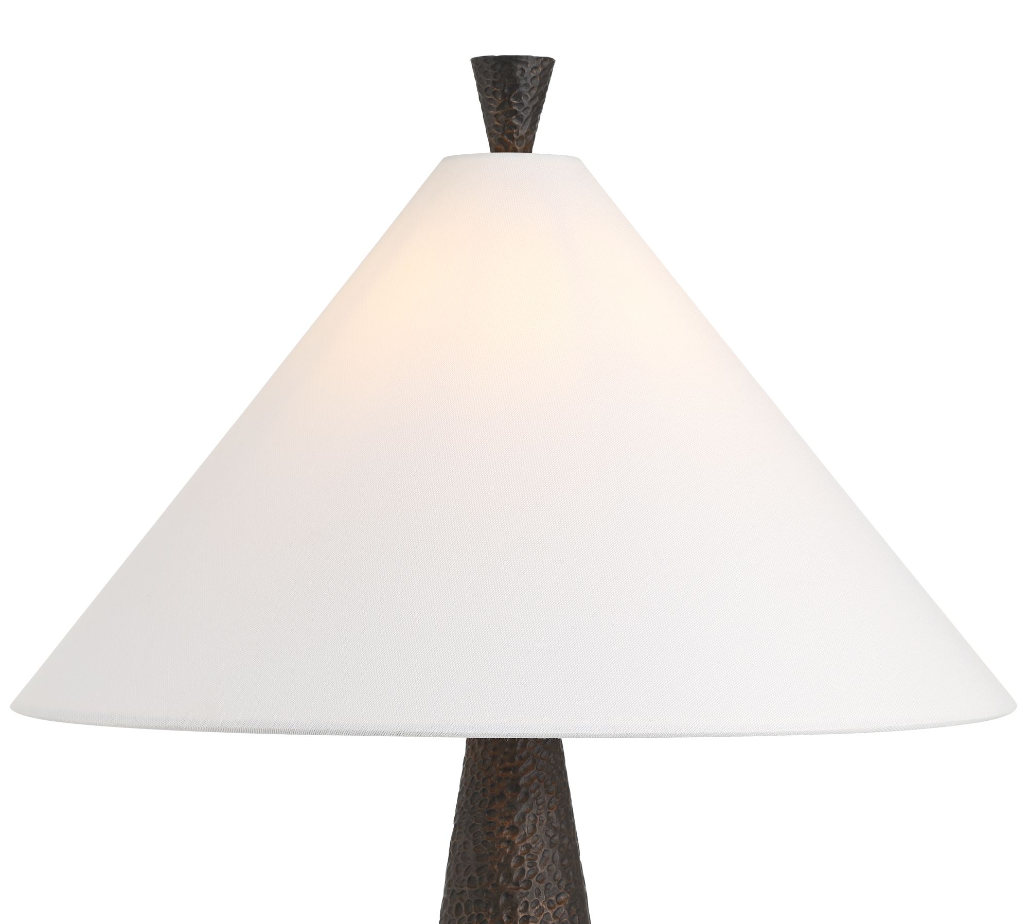 Image 3 Possini Euro June 27" High Modern Black Cone Table Lamp more views