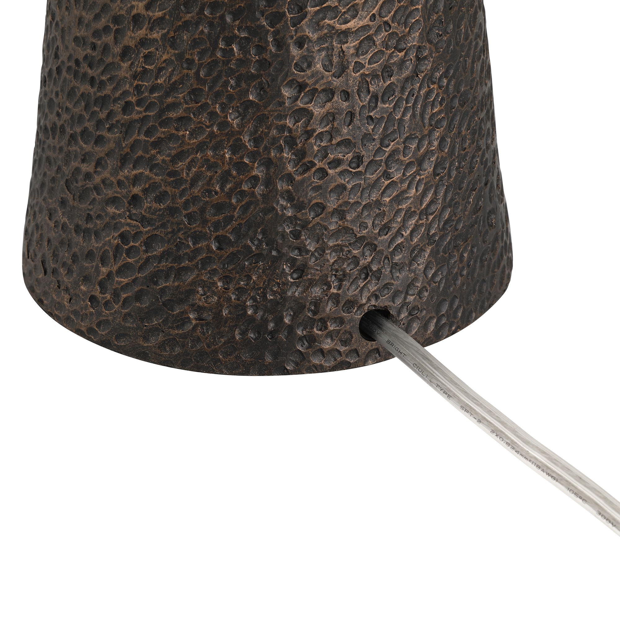Image 7 Possini Euro June 27" High Modern Black Cone Table Lamp more views