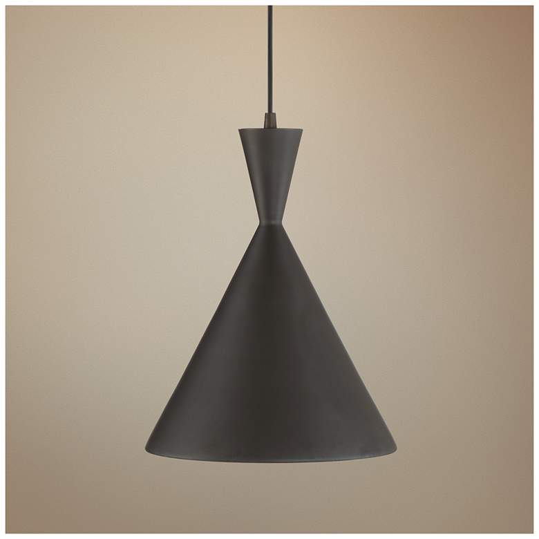 Image 1 Possini Euro Juneau 9 3/4" Wide Bronze Mini Pendant