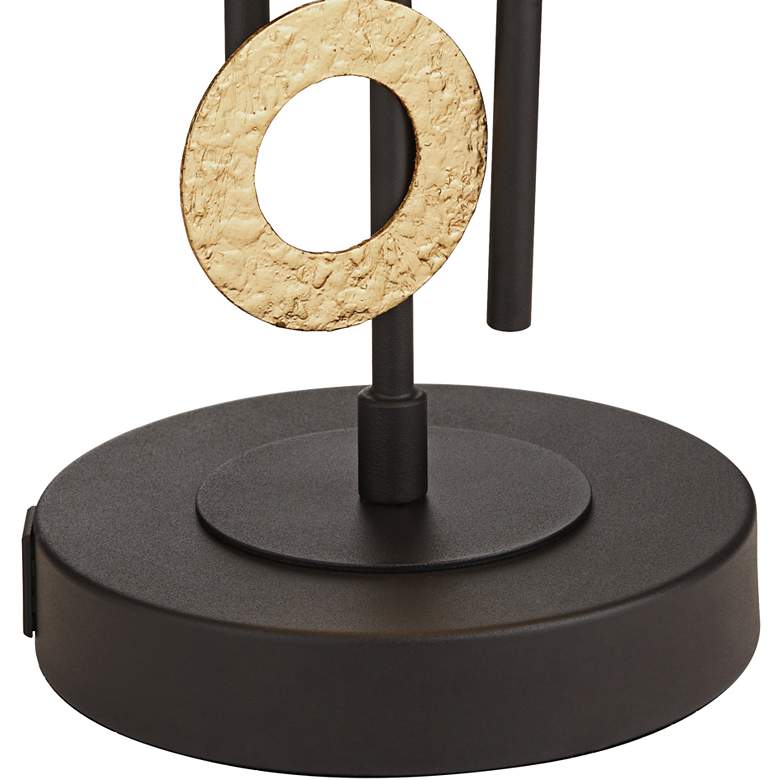 Image 6 Possini Euro Jupiter 30" Geometric Sculpture Dual USB Table Lamp more views
