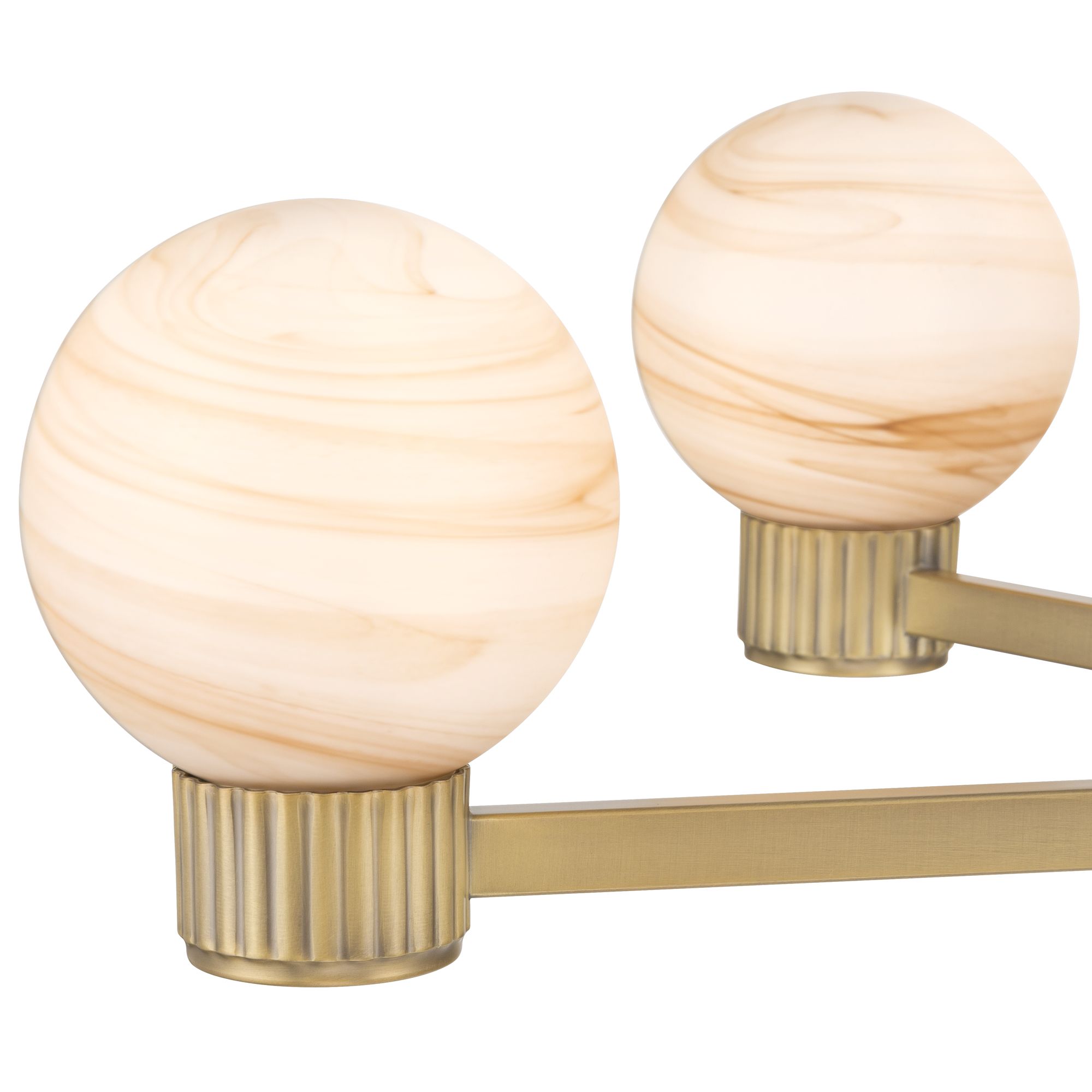 Image 5 Possini Euro Jupiter 36"W Brass and Glass 6-Light Chandelier more views