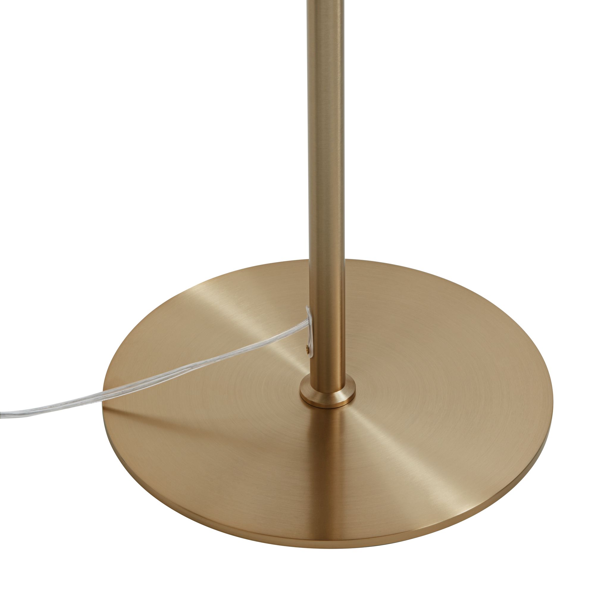 Image 4 Possini Euro Jupiter 62 1/2" High Soft Brass and Glass Floor Lamp more views