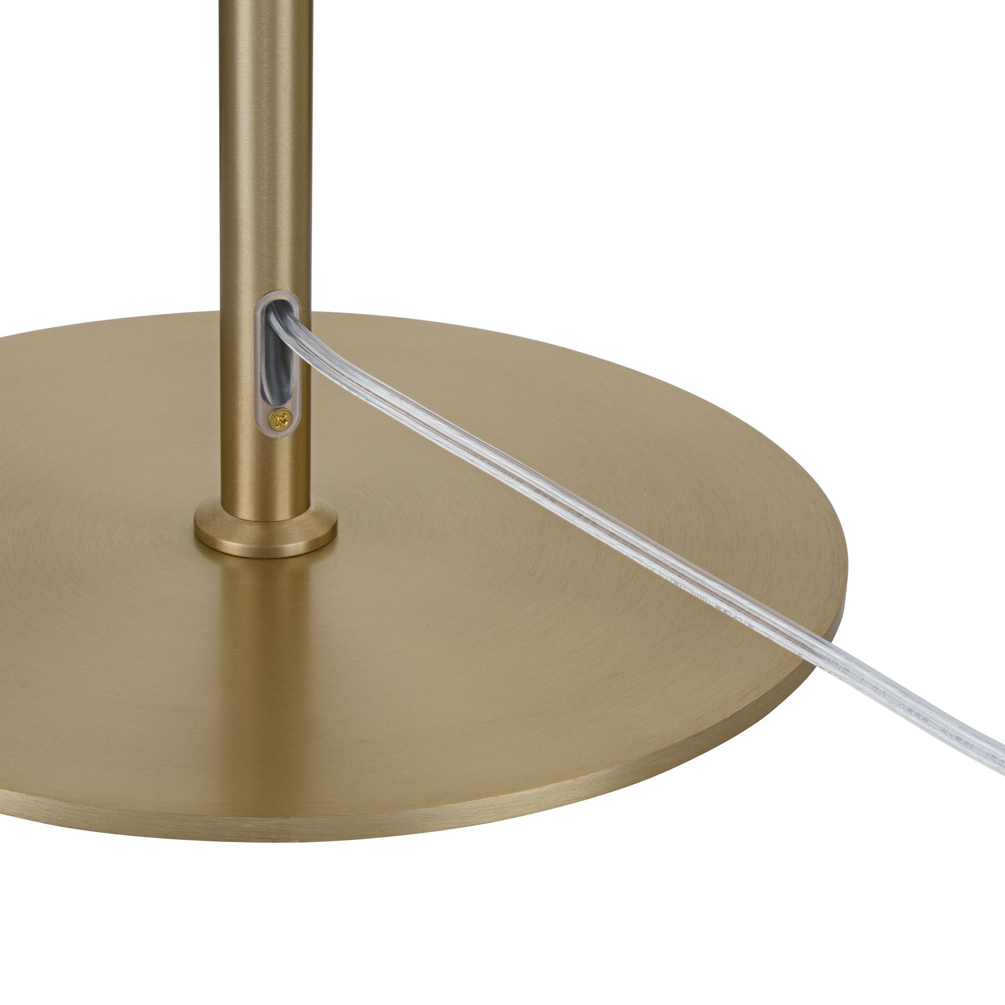 Image 5 Possini Euro Jupiter 62 1/2" High Soft Brass and Glass Floor Lamp more views
