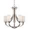 Possini Euro Kadence 23 1/4" Wide 5-Light Nickel Chandelier