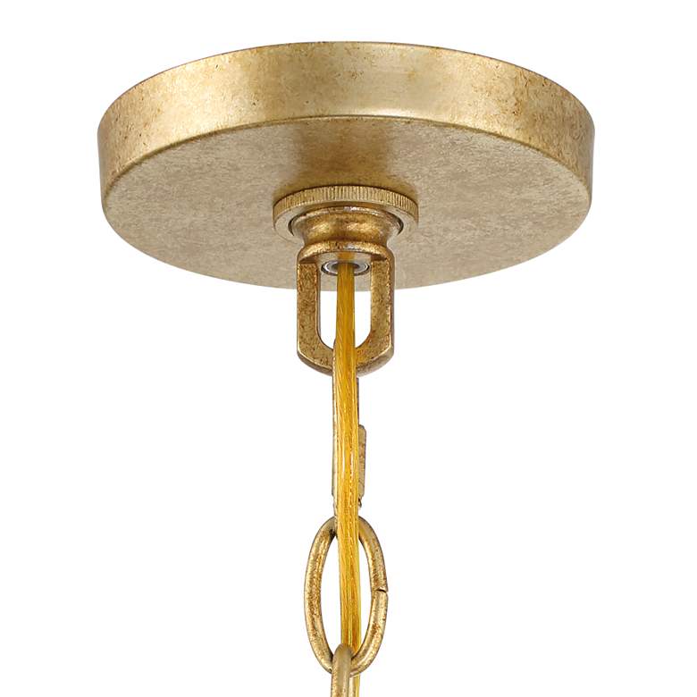Image 5 Possini Euro Kahna 20 inch Wide Painted Gold Drum Pendant Light more views