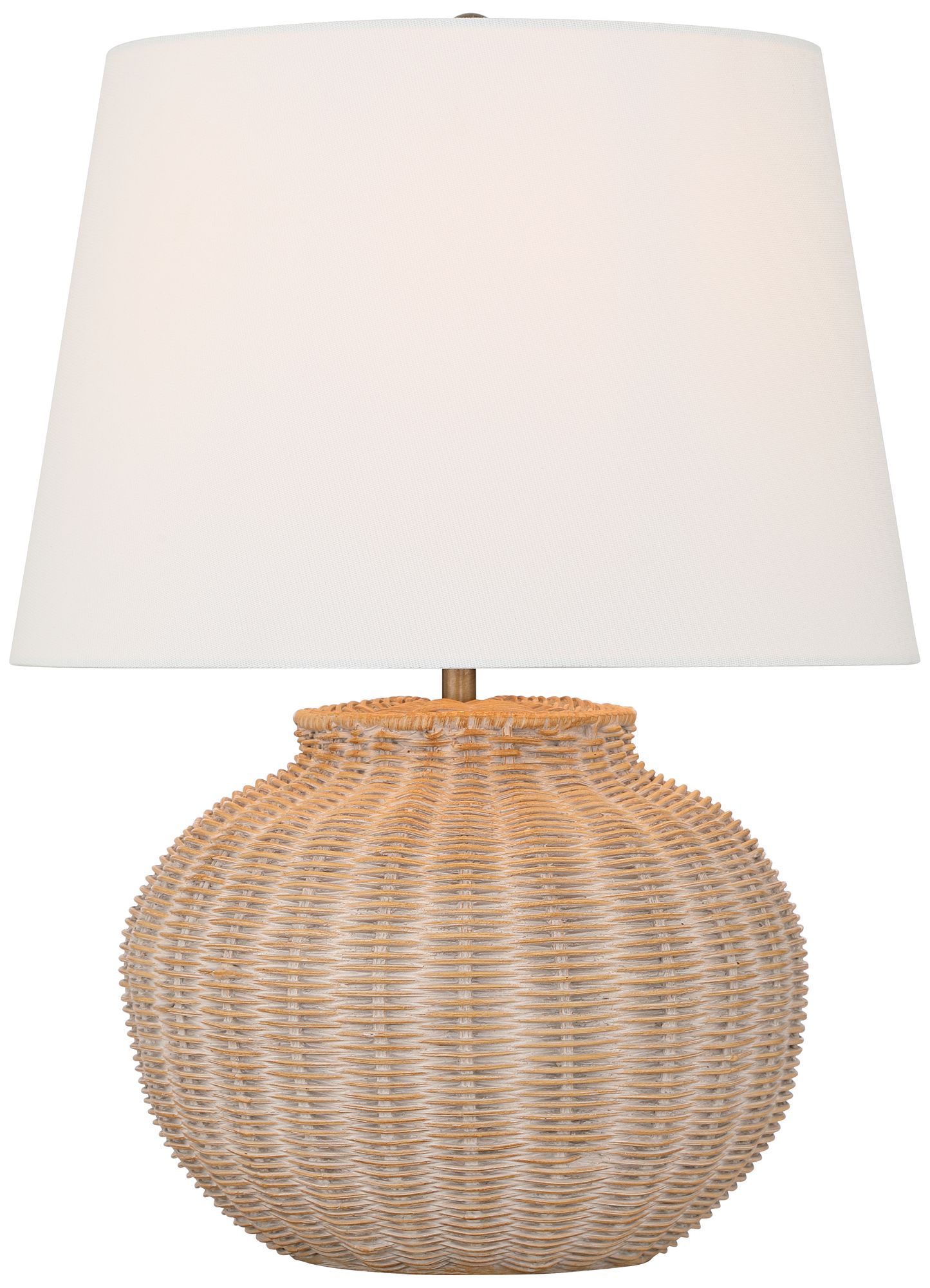 Image 3 Possini Euro Kai 19" High Natural Rattan Pot Design Accent Table Lamp