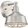 Possini Euro Kaidan 15"H Brushed Nickel Cage Wall Sconce