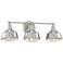 Possini Euro Kaidan 25 3/4" Wide Brushed Nickel Bath Light