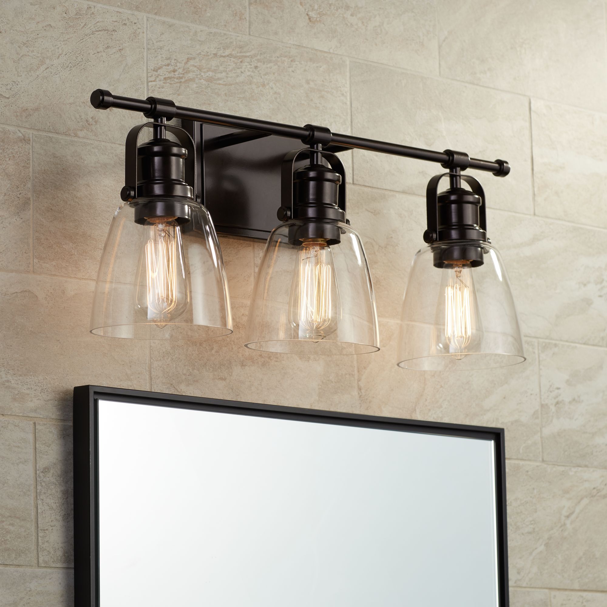 brown bathroom light fixtures