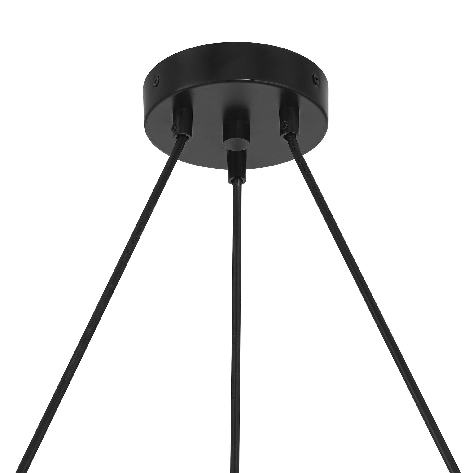 Image 5 Possini Euro Kaliyah 35 1/2"W Matte Black and Glass 8-Light Chandelier more views