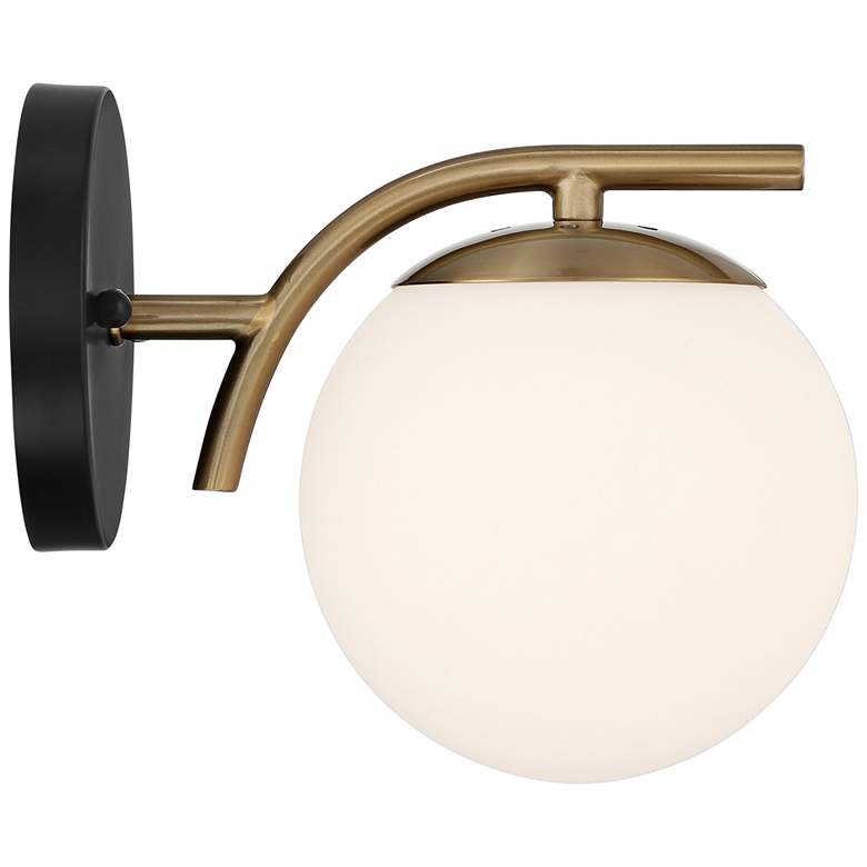 Image 7 Possini Euro Kamara 7 3/4"H Gold and Black Wall Sconce Set of 2 more views