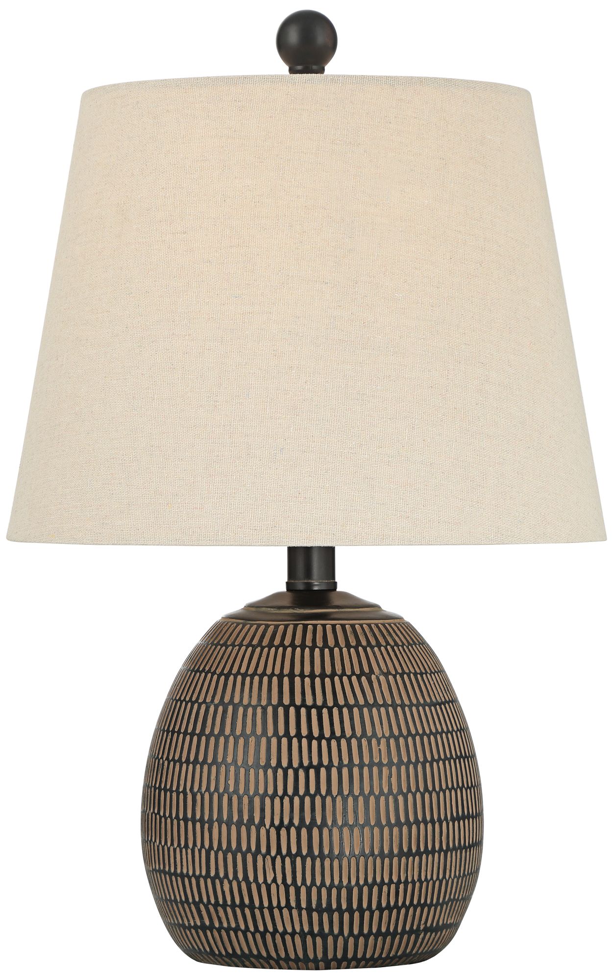 Image 2 Possini Euro Kano 19" High Brown and Black Accent Table Lamp