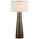 Possini Euro Karen 36" Dark Gold Glass Table Lamp with USB Dimmer