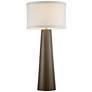 Possini Euro Karen 36" Dark Gold Glass Table Lamp with USB Dimmer