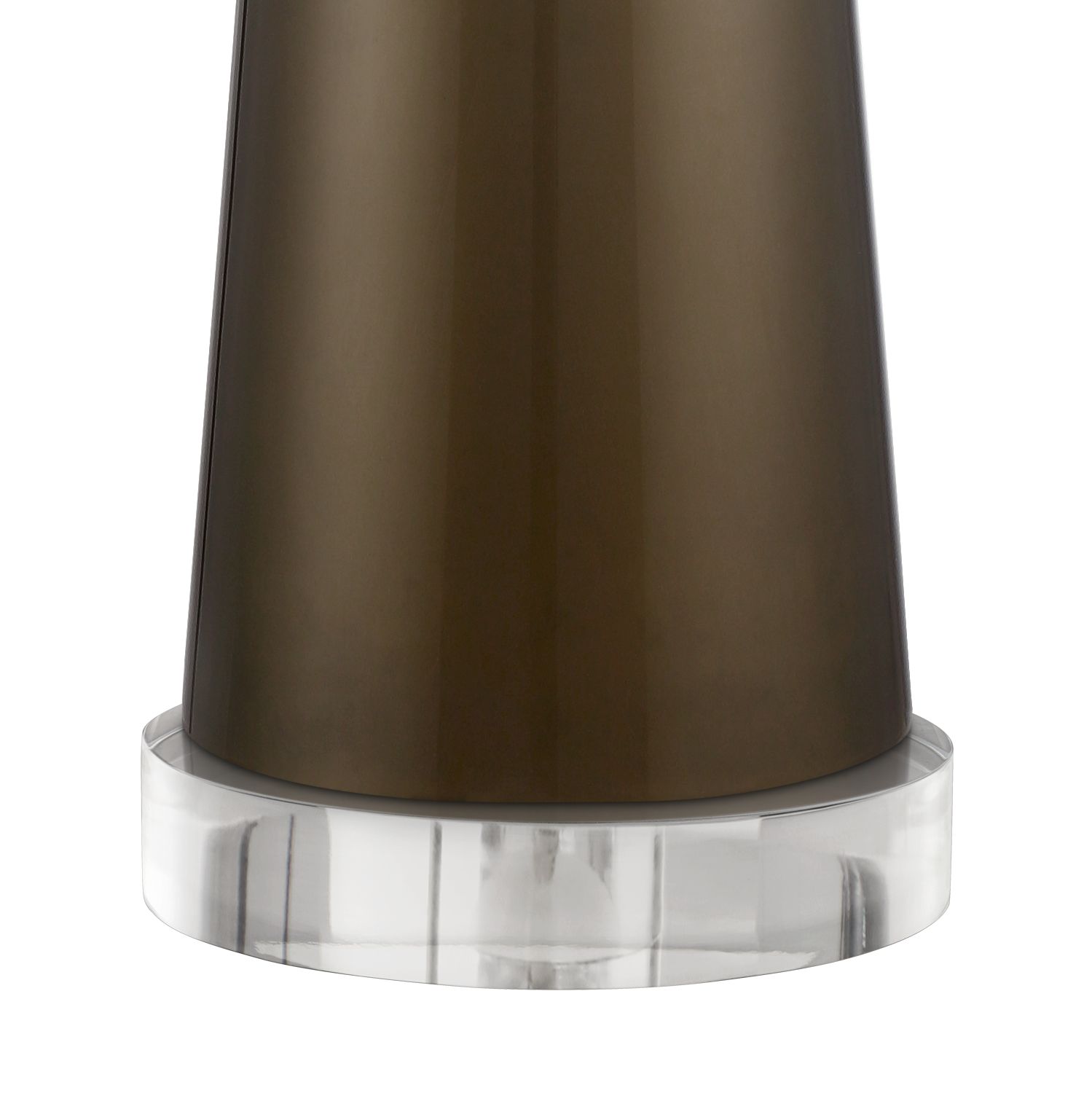 Image 5 Possini Euro Karen 37 1/2" High Gold Glass Lamp With Round Riser more views