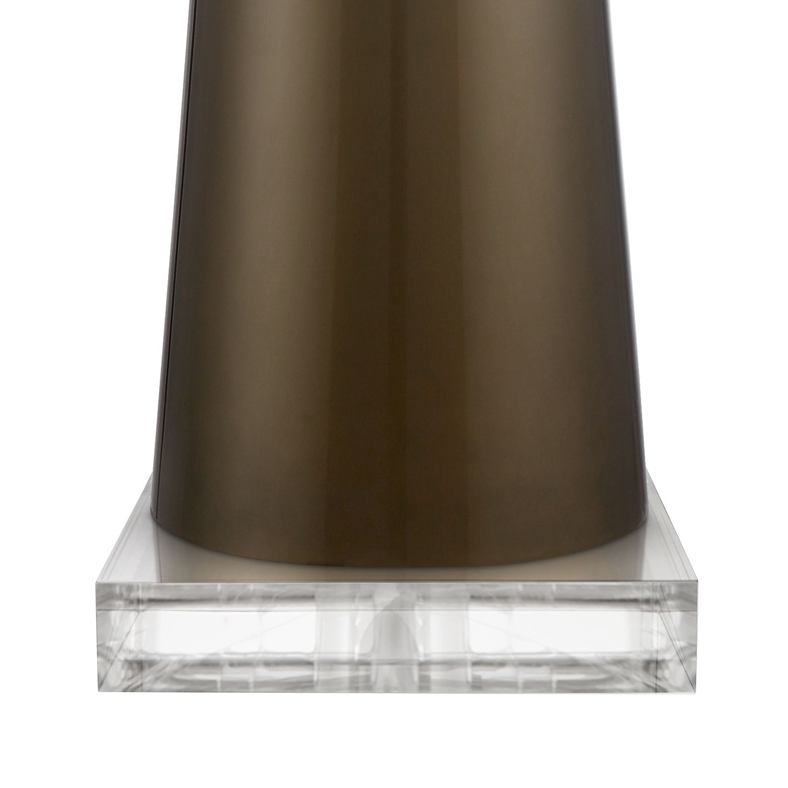 Image 4 Possini Euro Karen 37 1/2" High Gold Glass Lamp with Square Riser more views