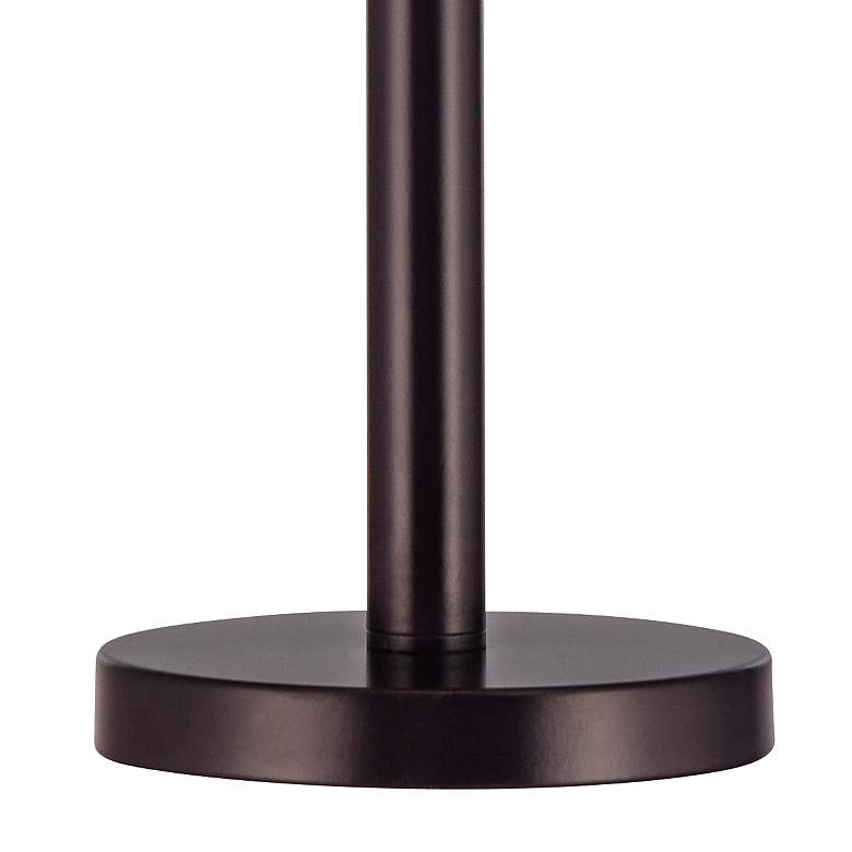 Image 5 Possini Euro Karina 33" High Matte Dark Bronze Stick Buffet Table Lamp more views