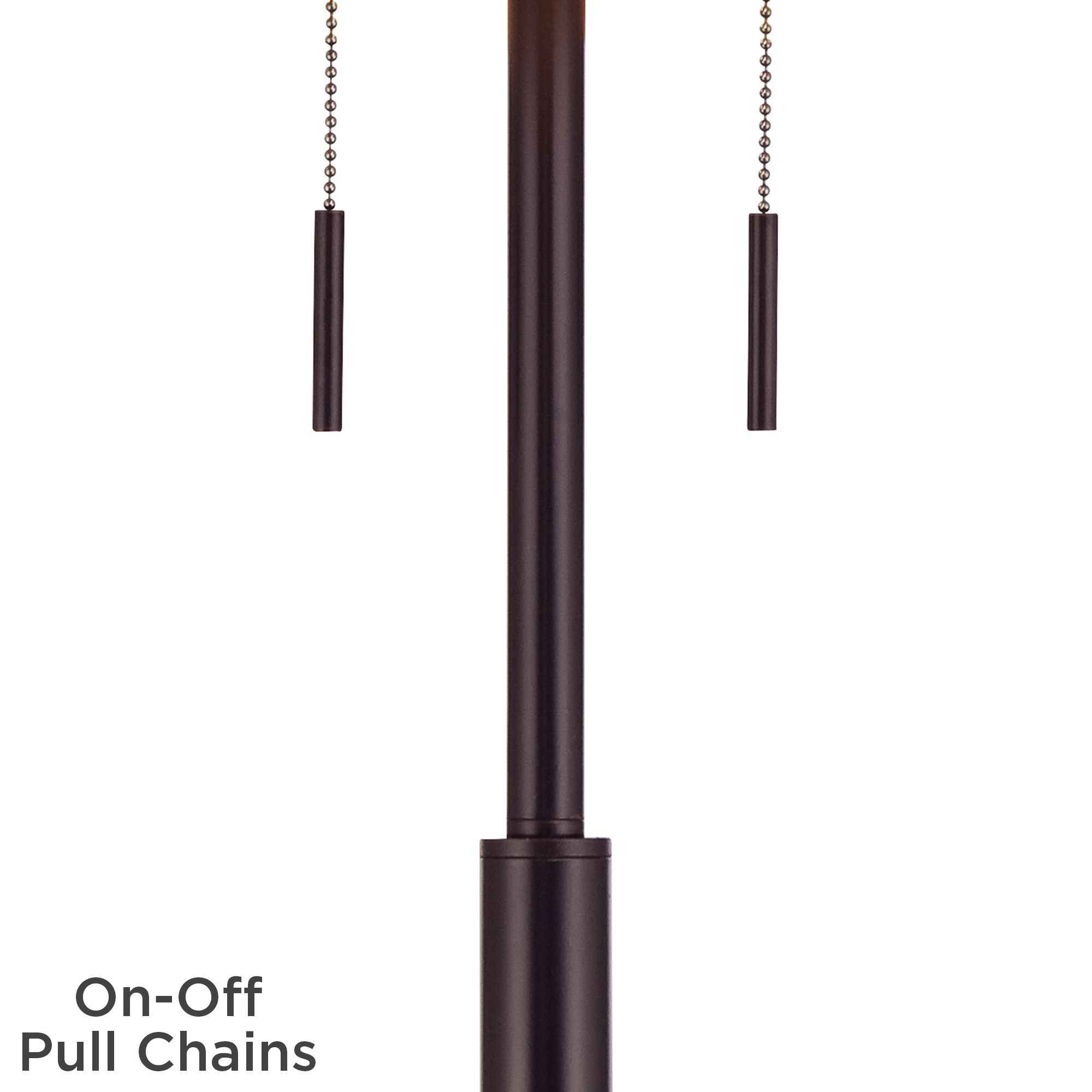 Image 3 Possini Euro Karina 33"H Bronze Buffet Table Lamp with Navy Blue Shade more views