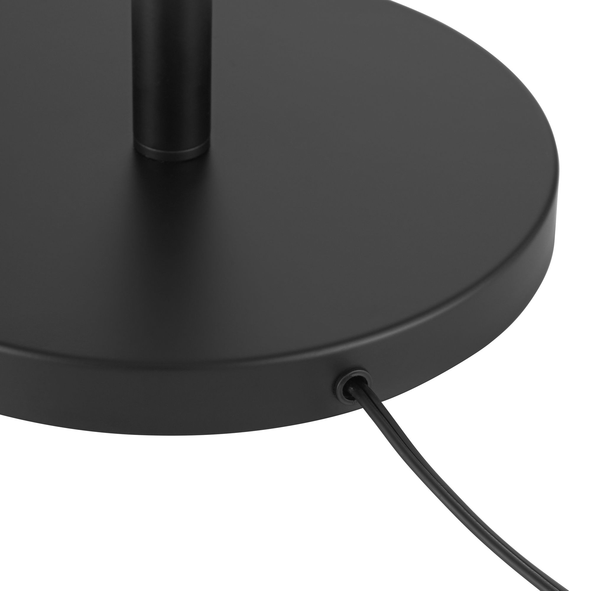 Image 6 Possini Euro Karis 62 1/2" Glass and Matte Black Downbridge Floor Lamp more views