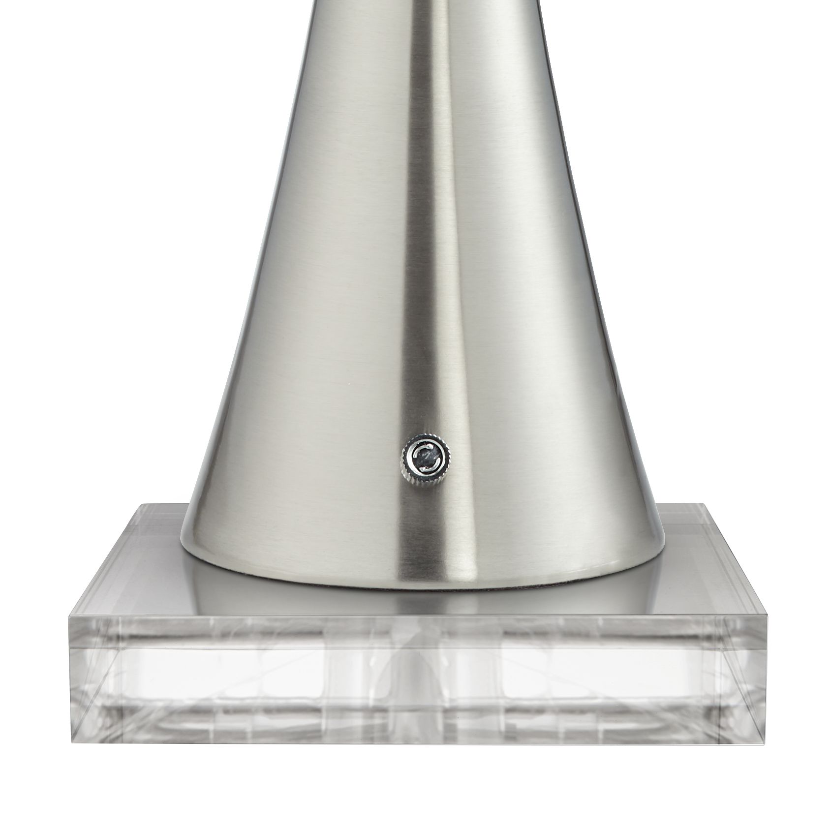 Image 4 Possini Euro Karl 29" Brushed Nickel USB Lamps with Square Risers more views
