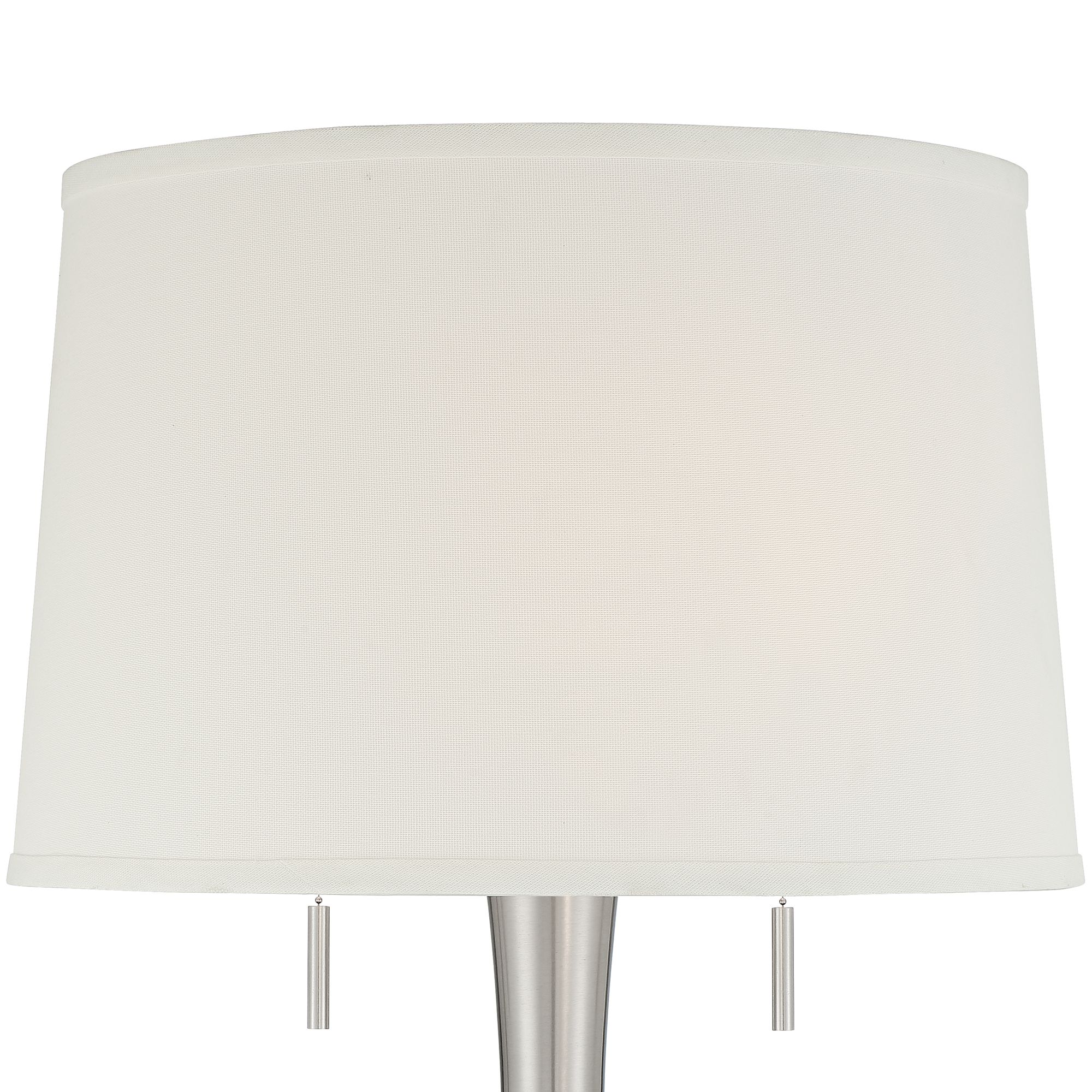 Image 3 Possini Euro Karl 63 3/4" High Luxe Modern Brushed Nickel Floor Lamp more views