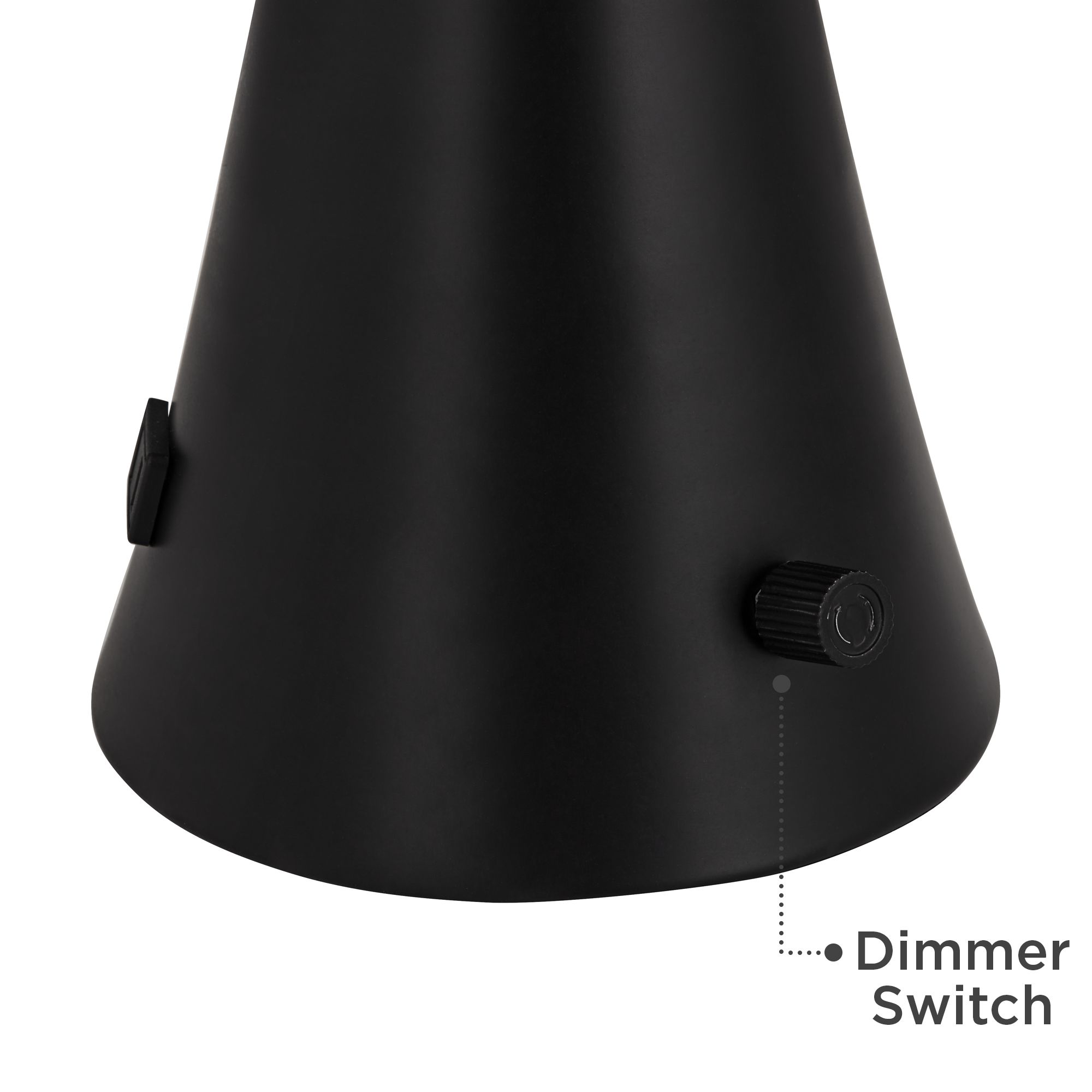 Image 5 Possini Euro Karl Modern Black Outlet and USB Table Lamps Set with Dimmers more views