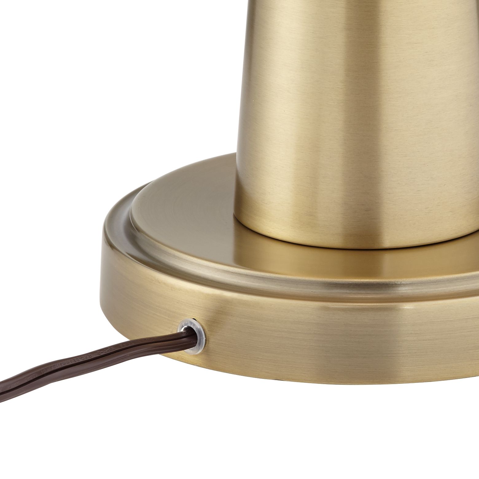 Image 7 Possini Euro Karla 25" Brass Finish Modern USB Table Lamps Set of 2 more views