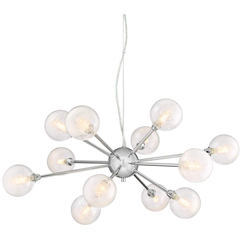 Image 2 Possini Euro Karyn 30"W Chrome 12-Light LED Sputnik Pendant