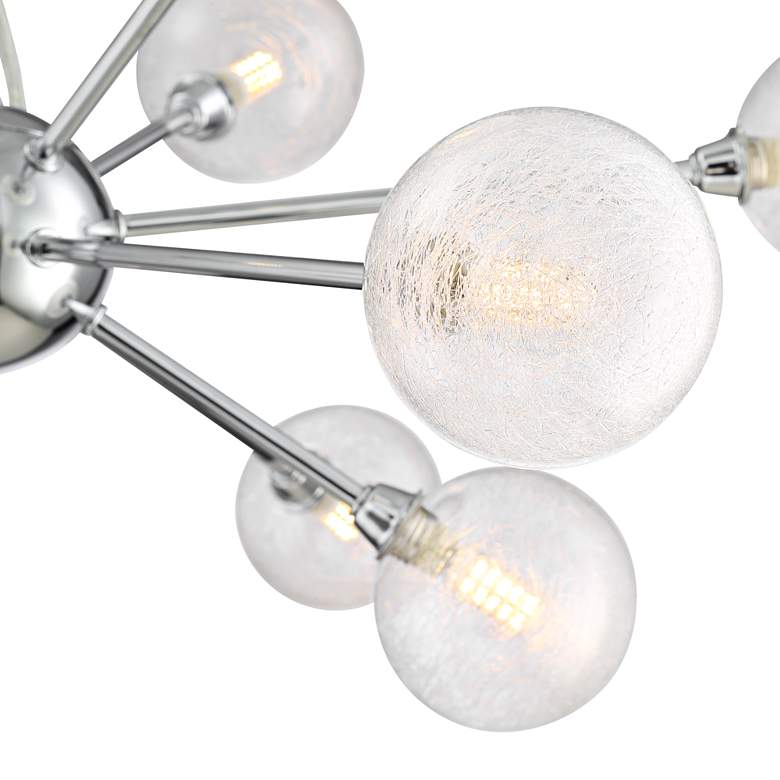 Image 3 Possini Euro Karyn 30"W Chrome 12-Light LED Sputnik Pendant more views