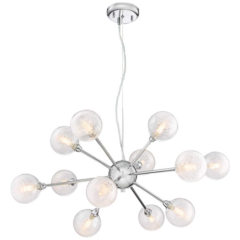 Image 6 Possini Euro Karyn 30"W Chrome 12-Light LED Sputnik Pendant more views