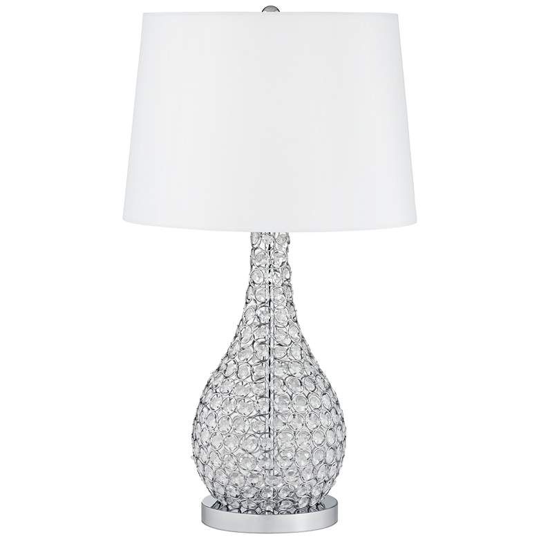 Image 3 Possini Euro Kasey 27 inch High Acrylic Beaded Gourd Table Lamp