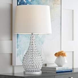 Image2 of Possini Euro Kasey 27" High Acrylic Beaded Gourd Table Lamp