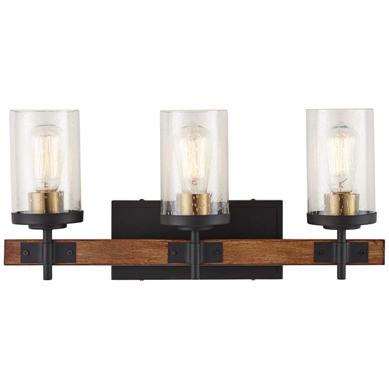 Image 5 Possini Euro Kata 22" Wide Mixed Metals 3-Light Bath Light more views