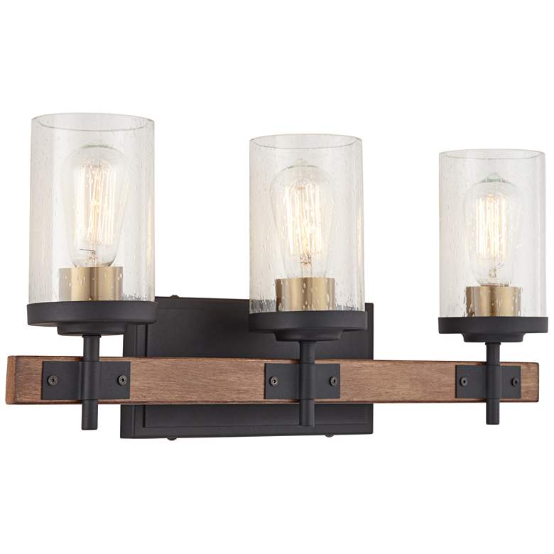 Image 6 Possini Euro Kata 22" Wide Mixed Metals 3-Light Bath Light more views