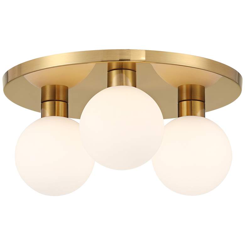 Image 6 Possini Euro Katalin 12 1/4"W Gold 3-Light LED Ceiling Light more views