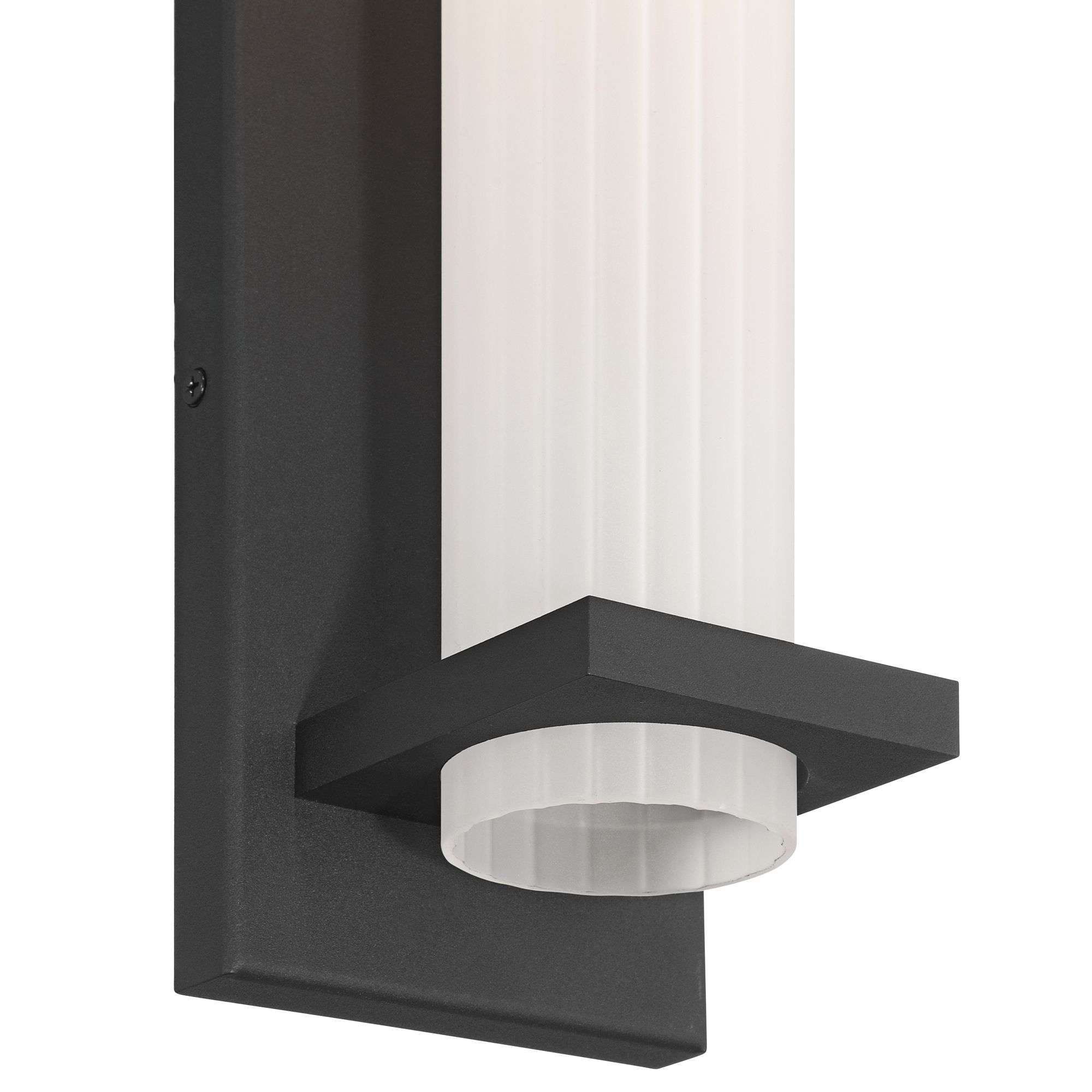 Possini Euro Kathleen 14" High Sand Black LED Outdoor Wall Light Image 4