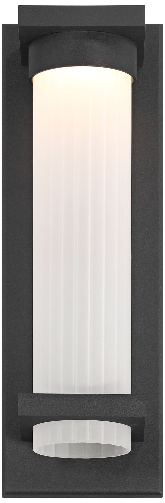Possini Euro Kathleen 14" High Sand Black LED Outdoor Wall Light Image 5