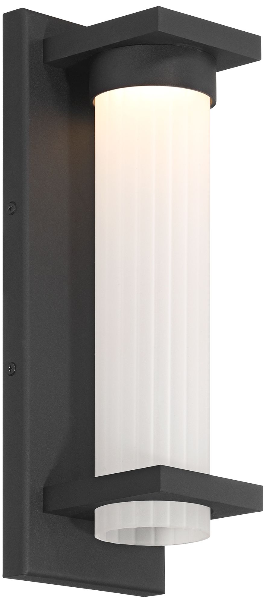 Possini Euro Kathleen 14" High Sand Black LED Outdoor Wall Light Image 7