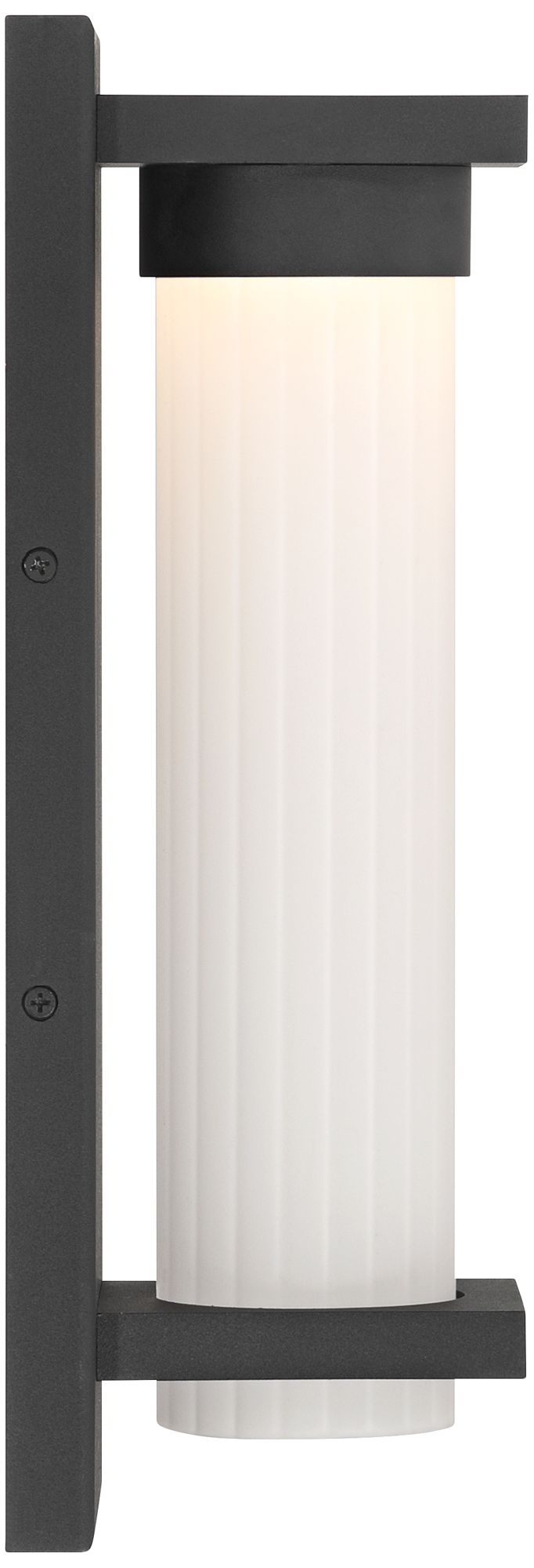 Possini Euro Kathleen 14" High Sand Black LED Outdoor Wall Light Image 8