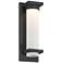 Possini Euro Kathleen 14" High Sand Black LED Outdoor Wall Light