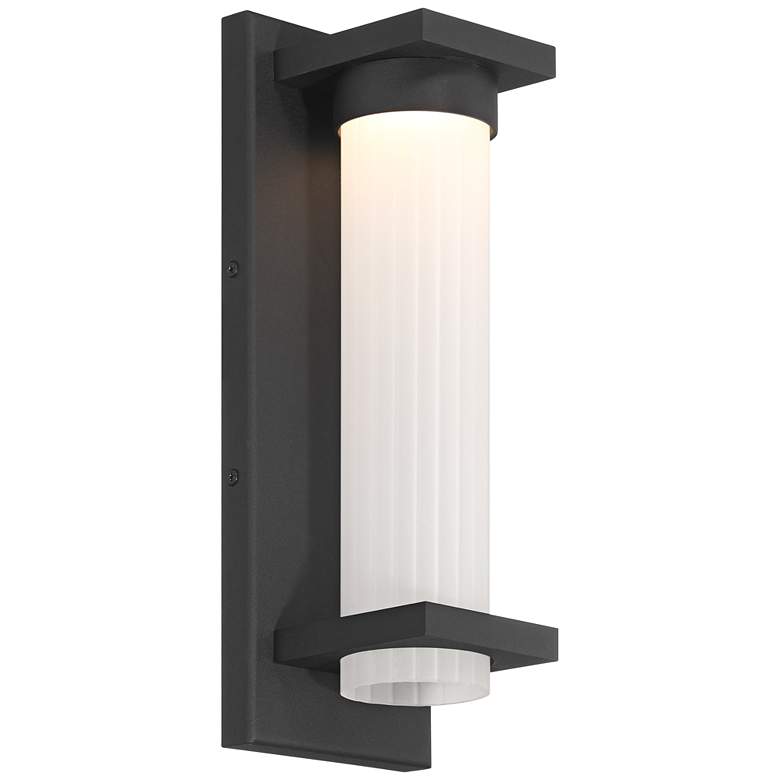 Image 7 Possini Euro Kathleen 14" High Sand Black LED Wall Sconce Set of 2 more views