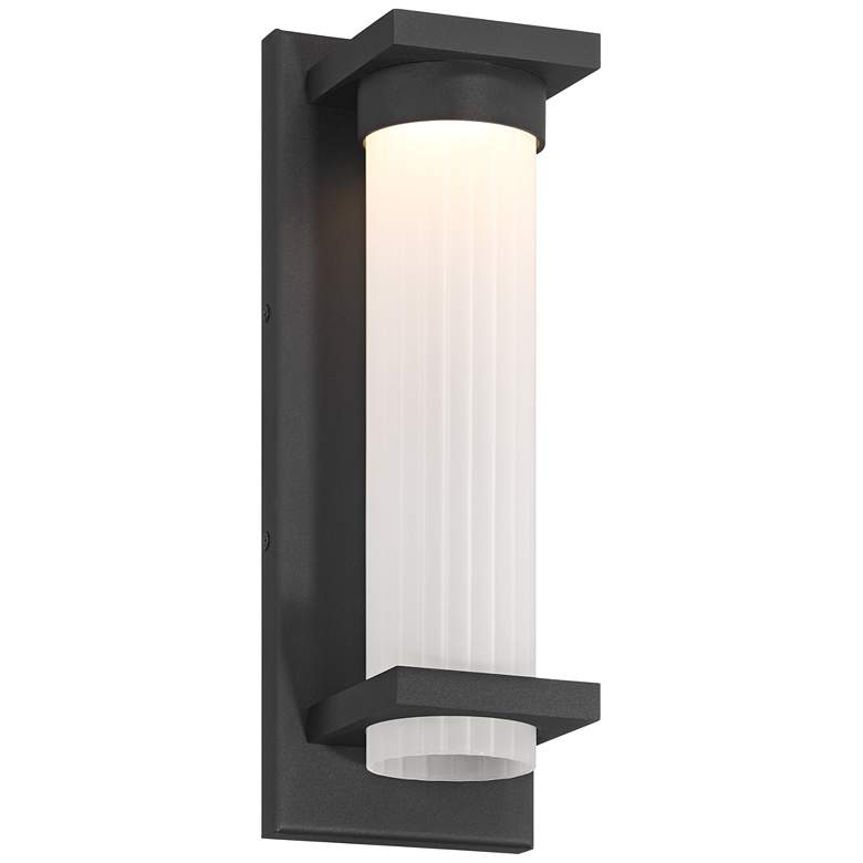 Image 2 Possini Euro Kathleen 14" High Sand Black LED Wall Sconce