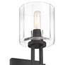Thumbnail2 of Possini Euro Katrina 17 1/2" High Black Wall Sconce Set of 2 more views