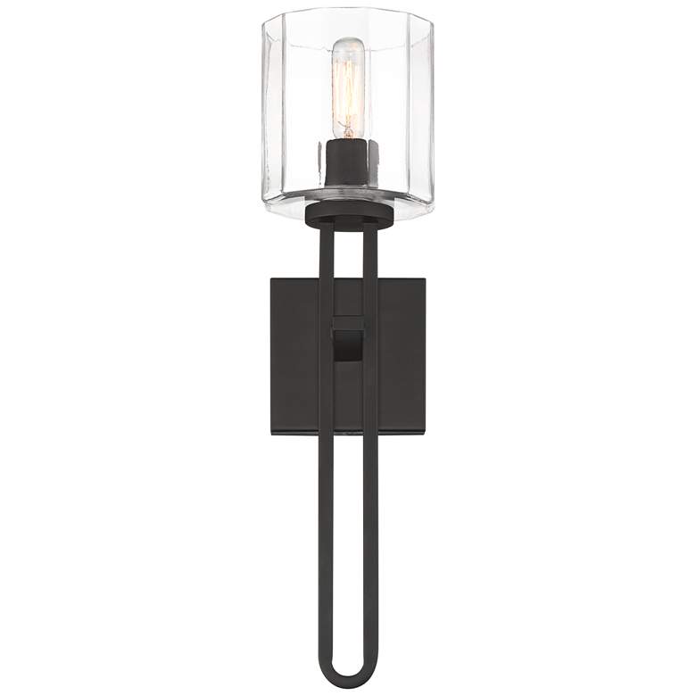 Image 5 Possini Euro Katrina 17 1/2" High Black Wall Sconce Set of 2 more views