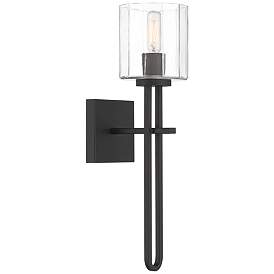 Image5 of Possini Euro Katrina 17 1/2" High Black Wall Sconce Set of 2 more views